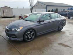 Salvage cars for sale from Copart Louisville, KY: 2016 Honda Accord Sport