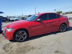 Salvage cars for sale from Copart Colton, CA: 2018 Alfa Romeo Giulia