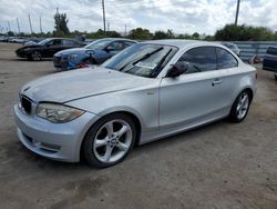 Salvage cars for sale at Miami, FL auction: 2011 BMW 128 I