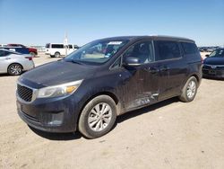 KIA salvage cars for sale: 2015 KIA Sedona LX