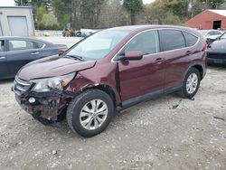 Salvage cars for sale at Mendon, MA auction: 2012 Honda CR-V EX