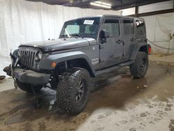 Salvage cars for sale at Ebensburg, PA auction: 2017 Jeep Wrangler Unlimited Sport