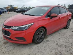 Salvage cars for sale at Houston, TX auction: 2018 Chevrolet Cruze LT