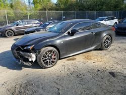 Salvage cars for sale from Copart Waldorf, MD: 2018 Lexus RC 350