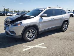 Salvage cars for sale at Rancho Cucamonga, CA auction: 2020 Jeep Cherokee Latitude Plus