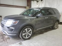 Salvage cars for sale from Copart Leroy, NY: 2019 Ford Explorer Limited