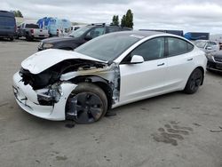 Salvage cars for sale from Copart Hayward, CA: 2021 Tesla Model 3