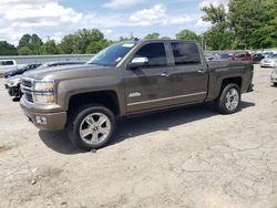 Salvage cars for sale from Copart Shreveport, LA: 2014 Chevrolet Silverado K1500 High Country