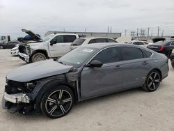 Salvage cars for sale from Copart Haslet, TX: 2023 Honda Accord Hybrid Sport