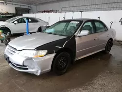 Salvage cars for sale at Candia, NH auction: 2002 Honda Accord EX