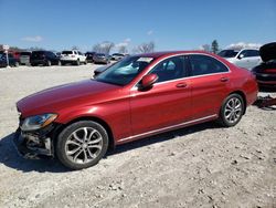 Salvage cars for sale at West Warren, MA auction: 2016 Mercedes-Benz C 300 4matic