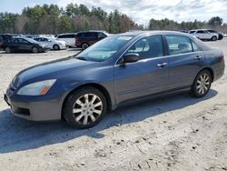 Salvage cars for sale at Mendon, MA auction: 2007 Honda Accord EX