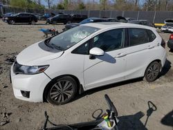 Salvage cars for sale from Copart Waldorf, MD: 2015 Honda FIT EX