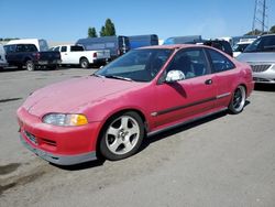 Honda Civic DX salvage cars for sale: 1995 Honda Civic DX