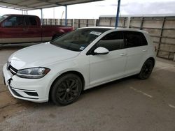 Salvage cars for sale from Copart Anthony, TX: 2020 Volkswagen Golf