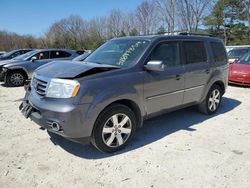 Salvage cars for sale at North Billerica, MA auction: 2015 Honda Pilot Touring
