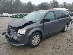 Salvage cars for sale at Mendon, MA auction: 2018 Dodge Grand Caravan SE