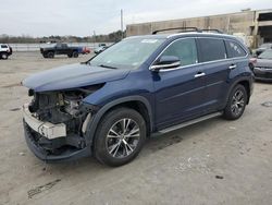 Toyota Highlander salvage cars for sale: 2016 Toyota Highlander XLE