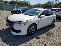 Salvage cars for sale from Copart Riverview, FL: 2016 Honda Accord LX