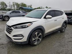 Salvage cars for sale at Spartanburg, SC auction: 2016 Hyundai Tucson Limited