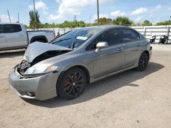 Salvage cars for sale at Miami, FL auction: 2009 Honda Civic SI