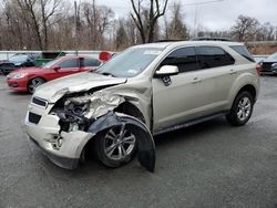 Salvage cars for sale from Copart Albany, NY: 2015 Chevrolet Equinox LT