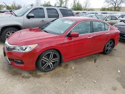Salvage cars for sale at Bridgeton, MO auction: 2017 Honda Accord Sport Special Edition