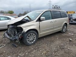 Salvage cars for sale from Copart Columbus, OH: 2016 Chrysler Town & Country Touring L