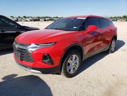 Salvage cars for sale at San Antonio, TX auction: 2021 Chevrolet Blazer 1LT