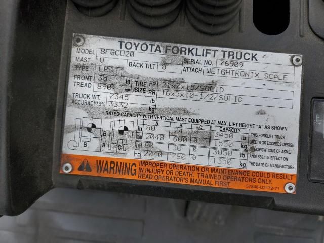 2016 Toyota Forklift