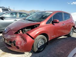 Salvage cars for sale at North Las Vegas, NV auction: 2015 Nissan Leaf S