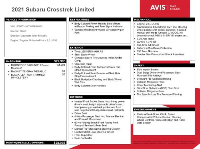 2021 Subaru Crosstrek Limited