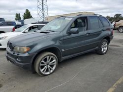 Salvage cars for sale at Hayward, CA auction: 2005 BMW X5 3.0I
