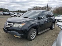 Salvage cars for sale at East Granby, CT auction: 2008 Acura MDX Sport