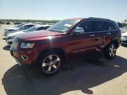 Salvage cars for sale at Grand Prairie, TX auction: 2016 Jeep Grand Cherokee Limited