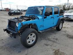 Jeep Wrangler salvage cars for sale: 2017 Jeep Wrangler Unlimited Sport