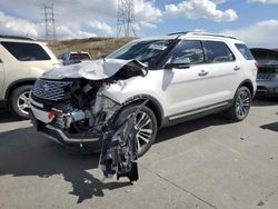 Salvage cars for sale from Copart Littleton, CO: 2018 Ford Explorer Platinum