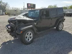 Salvage cars for sale at Wichita, KS auction: 2014 Jeep Wrangler Unlimited Sahara
