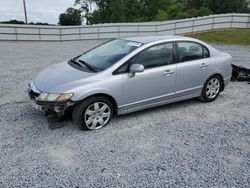 Salvage cars for sale from Copart Gastonia, NC: 2010 Honda Civic LX