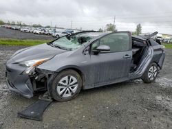 Salvage cars for sale at Eugene, OR auction: 2017 Toyota Prius