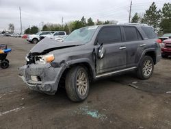 Salvage cars for sale at Denver, CO auction: 2013 Toyota 4runner SR5