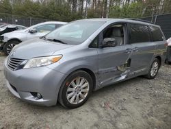 Salvage cars for sale from Copart Waldorf, MD: 2014 Toyota Sienna XLE