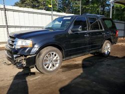 Salvage cars for sale from Copart Austell, GA: 2016 Ford Expedition Limited
