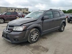 Salvage cars for sale from Copart Wilmer, TX: 2015 Dodge Journey SXT