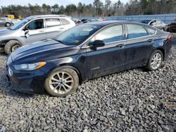 Salvage cars for sale at Windham, ME auction: 2019 Ford Fusion SE