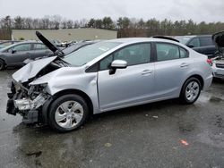 Salvage cars for sale at Exeter, RI auction: 2015 Honda Civic LX