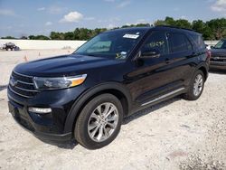 Salvage cars for sale at New Braunfels, TX auction: 2022 Ford Explorer XLT