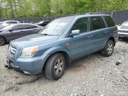 Salvage cars for sale at Waldorf, MD auction: 2006 Honda Pilot EX
