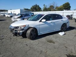Salvage cars for sale at Vallejo, CA auction: 2017 Honda Accord Sport
