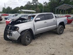 Salvage cars for sale at Savannah, GA auction: 2017 Toyota Tacoma Double Cab